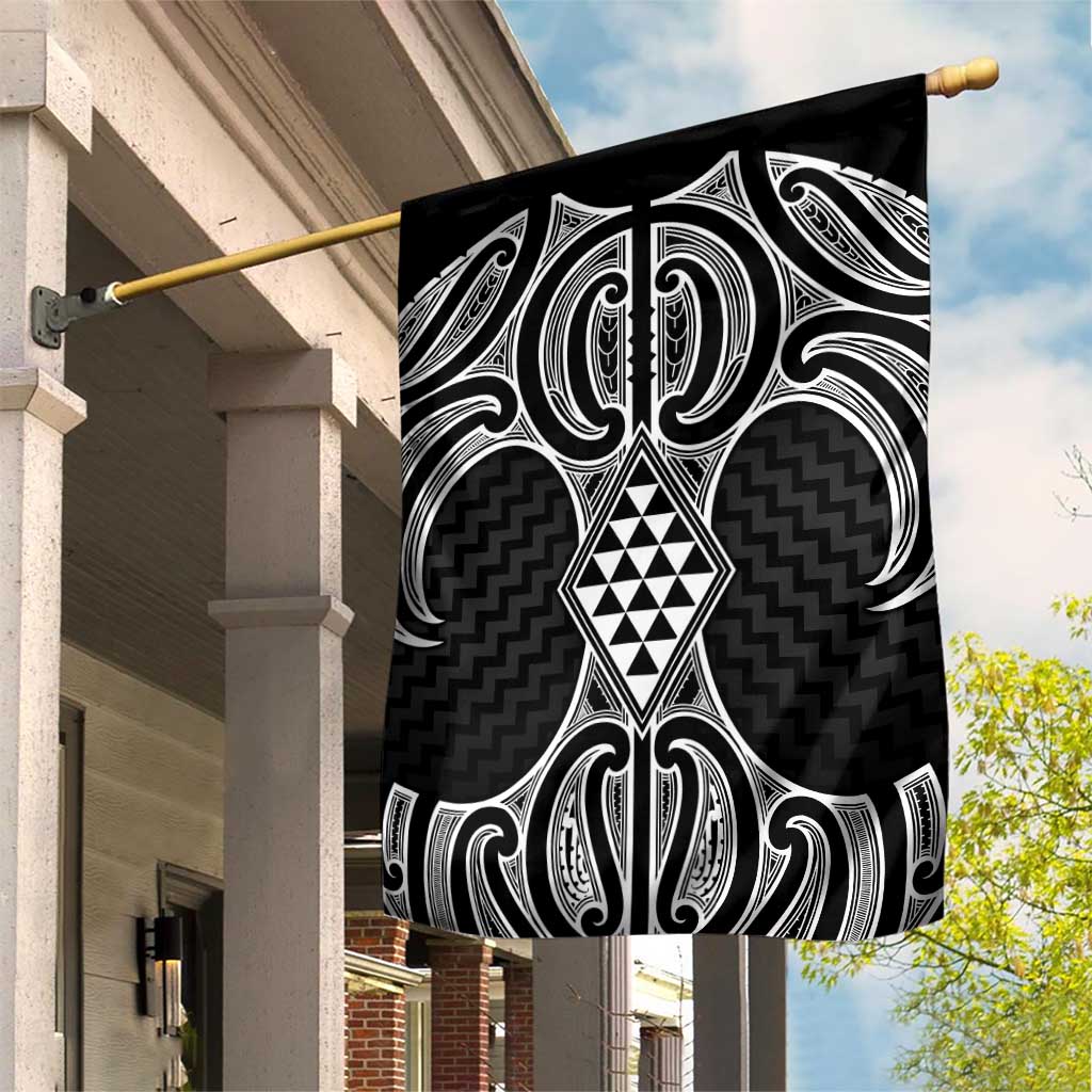 Ma Maori Ta Moko Poutama Art Garden Flag LT9 House Flag White - Polynesian Pride
