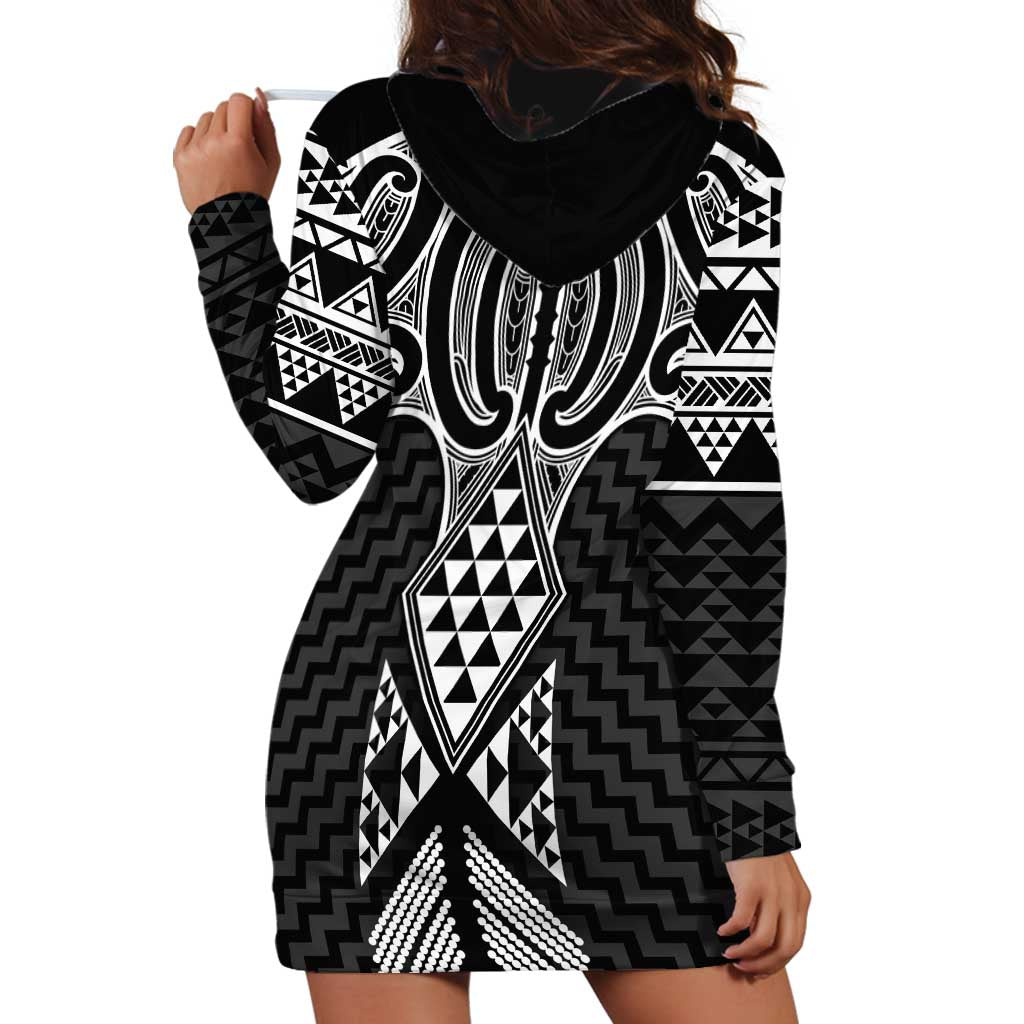 Ma Maori Ta Moko Poutama Art Hoodie Dress