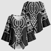Ma Maori Ta Moko Poutama Art Kimono Sleeve Blouse - Polynesian Pride
