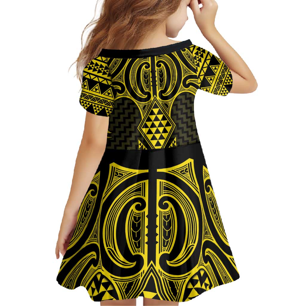 Mahi-dawg Maori Ta Moko Poutama Art Family Matching Mermaid Dress and Hawaiian Shirt LT9 - Polynesian Pride