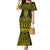 Mahi-dawg Maori Ta Moko Poutama Art Family Matching Mermaid Dress and Hawaiian Shirt