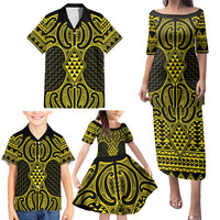 Mahi-dawg Maori Ta Moko Poutama Art Family Matching Puletasi and Hawaiian Shirt LT9 - Polynesian Pride