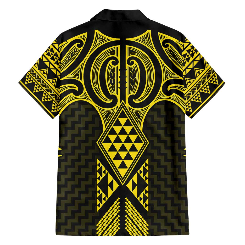Mahi-dawg Maori Ta Moko Poutama Art Family Matching Tank Maxi Dress and Hawaiian Shirt LT9 - Polynesian Pride