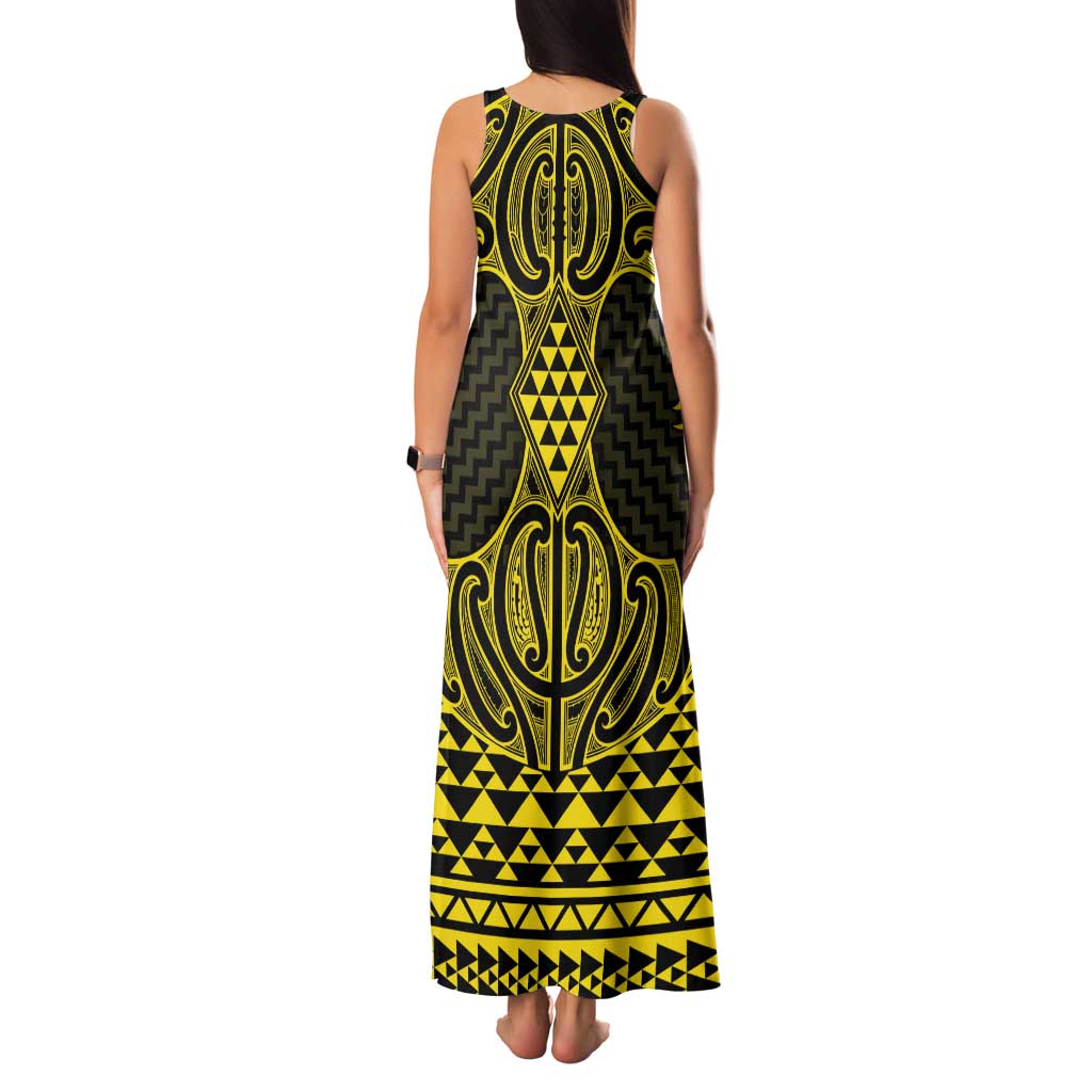 Mahi-dawg Maori Ta Moko Poutama Art Family Matching Tank Maxi Dress and Hawaiian Shirt LT9 - Polynesian Pride
