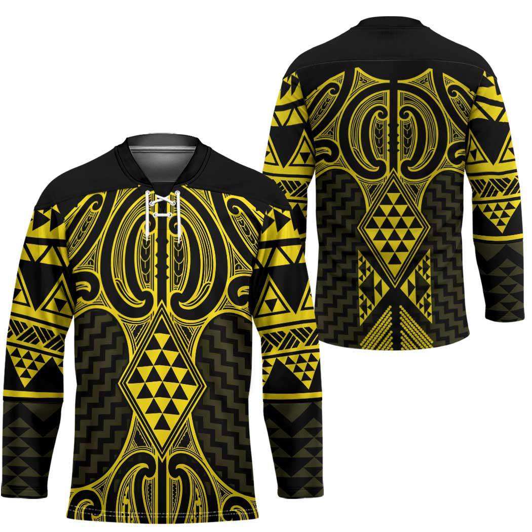 Mahi-dawg Maori Ta Moko Poutama Art Hockey Jersey - Polynesian Pride