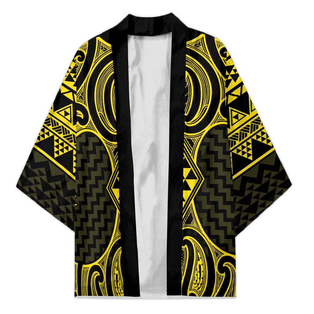 Mahi-dawg Maori Ta Moko Poutama Art Kimono - Polynesian Pride