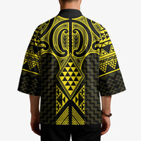 Mahi-dawg Maori Ta Moko Poutama Art Kimono - Polynesian Pride