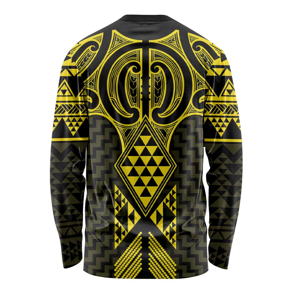 Mahi-dawg Maori Ta Moko Poutama Art Long Sleeve Shirt