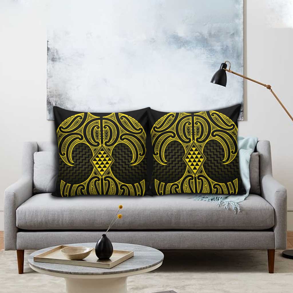 Mahi-dawg Maori Ta Moko Poutama Art Pillow Cover - Polynesian Pride