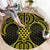 Mahi-dawg Maori Ta Moko Poutama Art Round Carpet