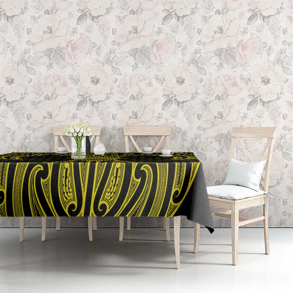 Mahi-dawg Maori Ta Moko Poutama Art Tablecloth