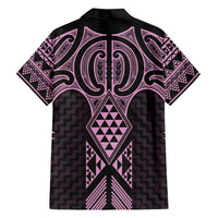 Mawhero Maori Ta Moko Poutama Art Family Matching Off The Shoulder Long Sleeve Dress and Hawaiian Shirt LT9 - Polynesian Pride