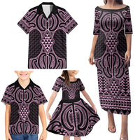Mawhero Maori Ta Moko Poutama Art Family Matching Puletasi and Hawaiian Shirt LT9 - Polynesian Pride