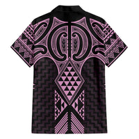 Mawhero Maori Ta Moko Poutama Art Family Matching Short Sleeve Bodycon Dress and Hawaiian Shirt LT9 - Polynesian Pride