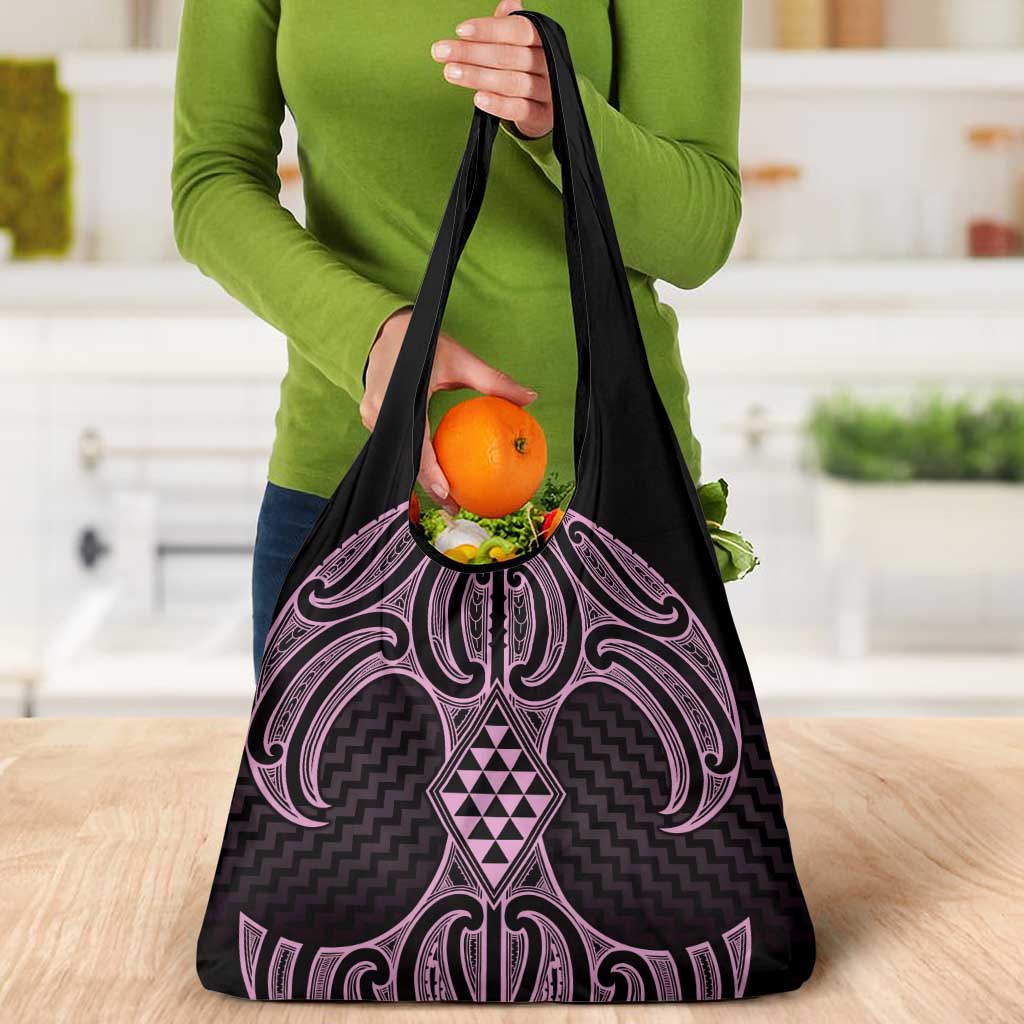 Mawhero Maori Ta Moko Poutama Art Grocery Bag