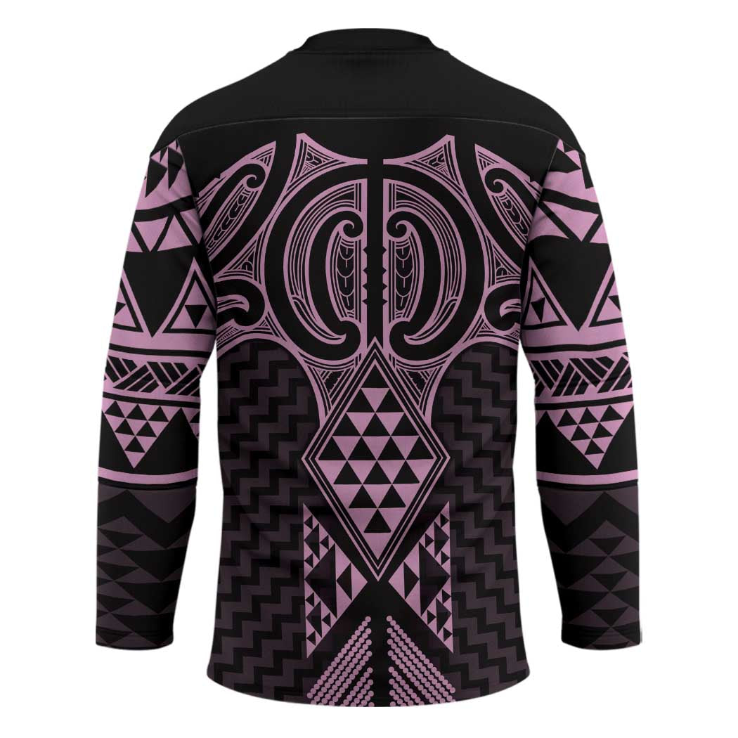 Mawhero Maori Ta Moko Poutama Art Hockey Jersey - Polynesian Pride