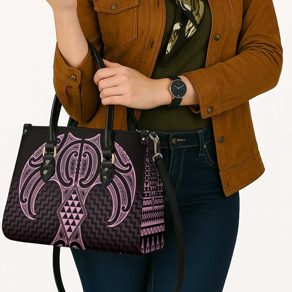Mawhero Maori Ta Moko Poutama Art Leather Bag - Polynesian Pride