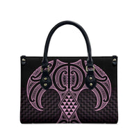 Mawhero Maori Ta Moko Poutama Art Leather Bag - Polynesian Pride