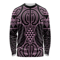 Mawhero Maori Ta Moko Poutama Art Long Sleeve Shirt