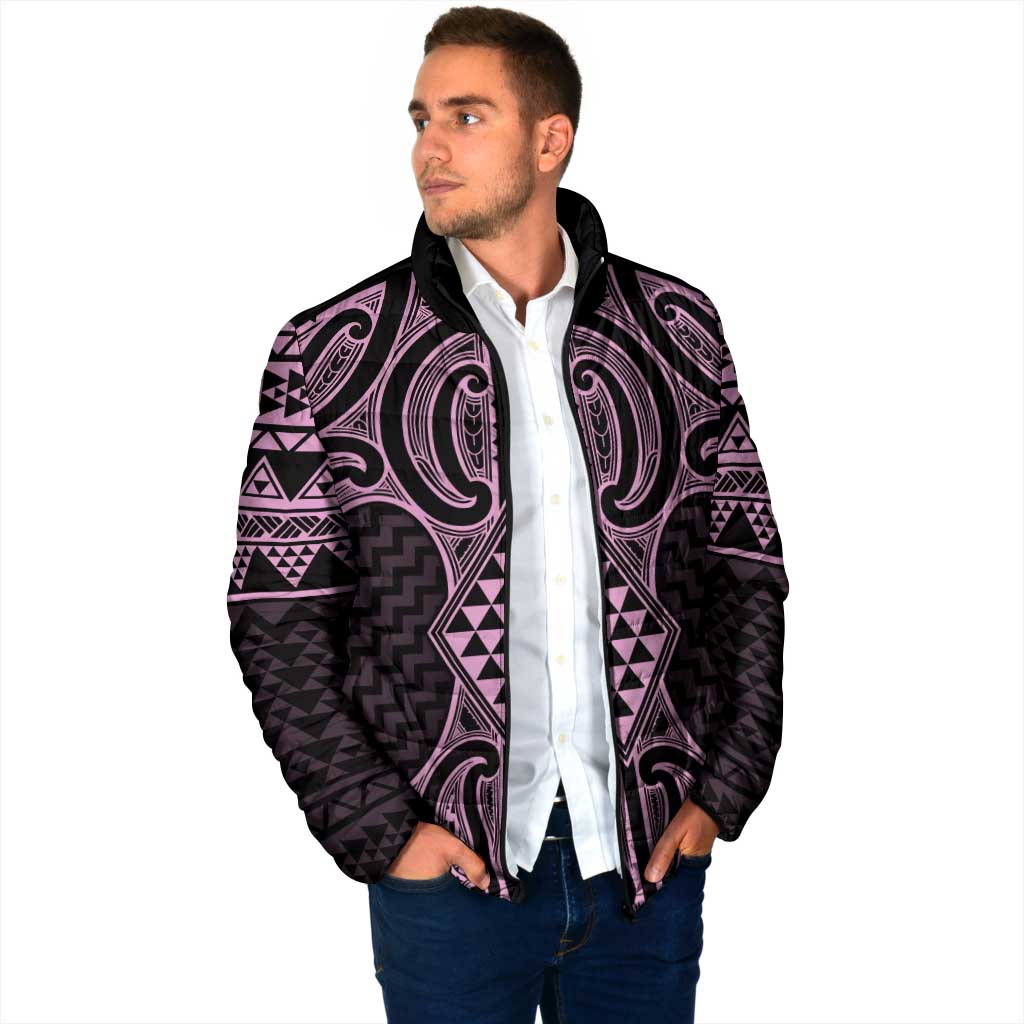 Mawhero Maori Ta Moko Poutama Art Padded Jacket - Polynesian Pride
