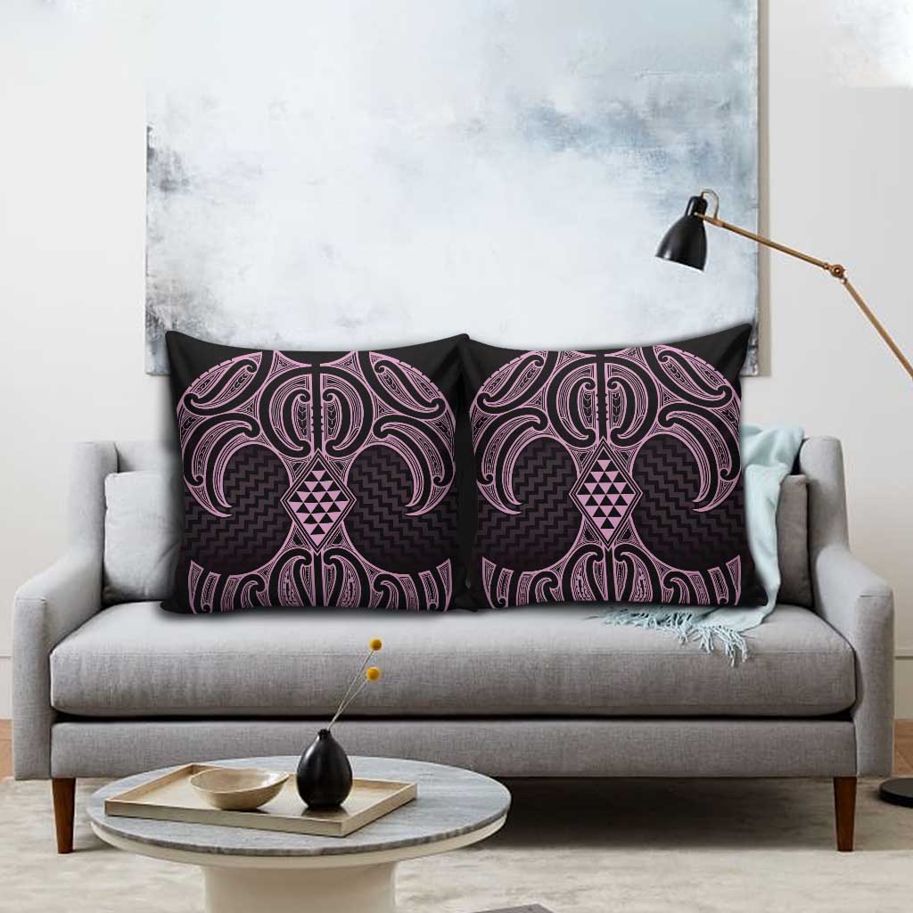 Mawhero Maori Ta Moko Poutama Art Pillow Cover - Polynesian Pride