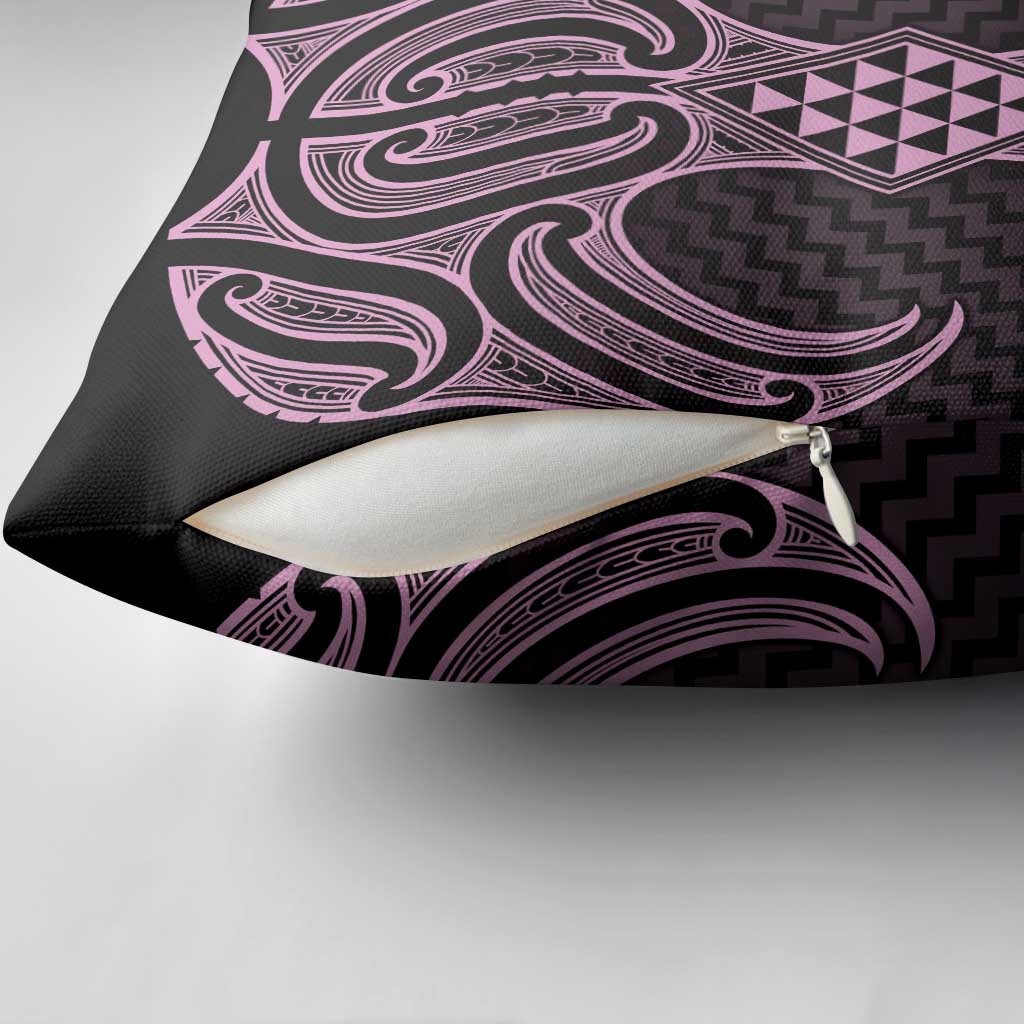 Mawhero Maori Ta Moko Poutama Art Pillow Cover - Polynesian Pride