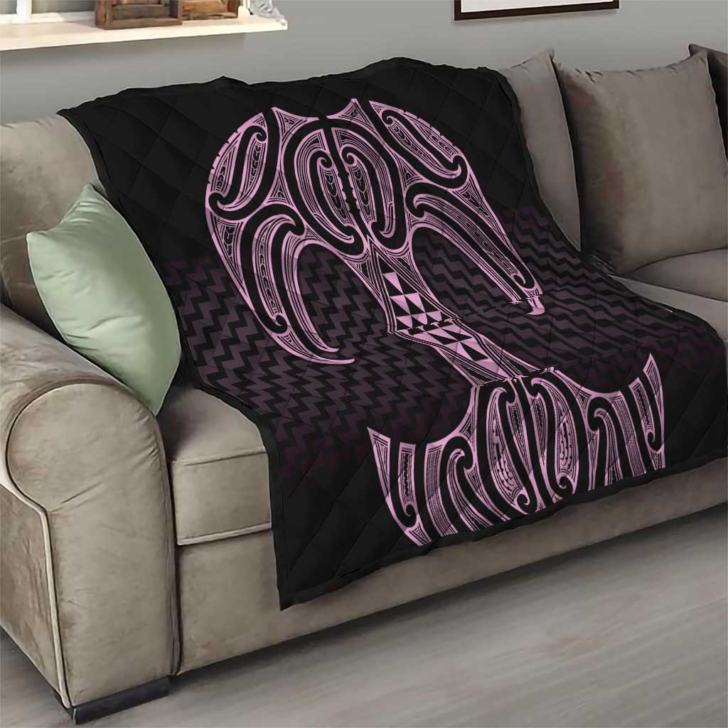 Mawhero Maori Ta Moko Poutama Art Quilt