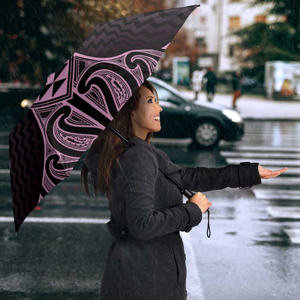 Mawhero Maori Ta Moko Poutama Art Umbrella - Polynesian Pride