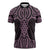 Mawhero Maori Ta Moko Poutama Art Zipper Polo Shirt - Polynesian Pride