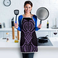 Waiporoporo Maori Ta Moko Poutama Art Apron LT9 - Polynesian Pride
