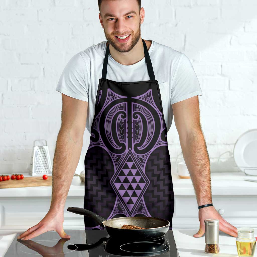 Waiporoporo Maori Ta Moko Poutama Art Apron LT9 - Polynesian Pride