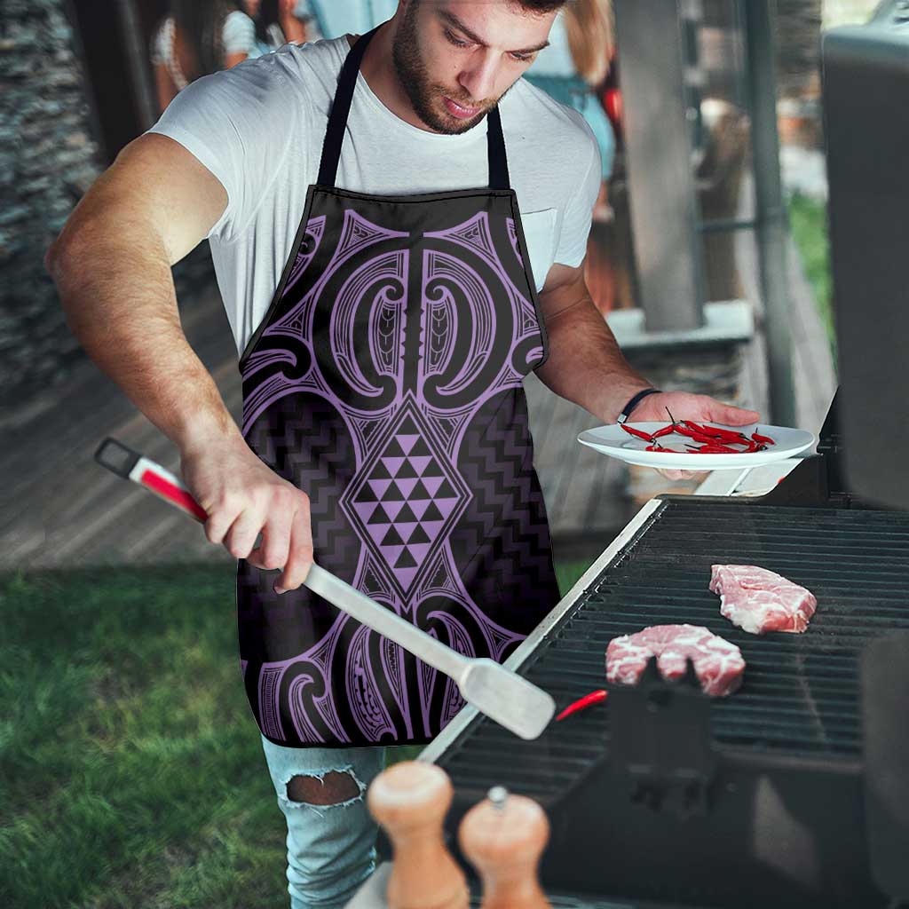 Waiporoporo Maori Ta Moko Poutama Art Apron LT9 - Polynesian Pride