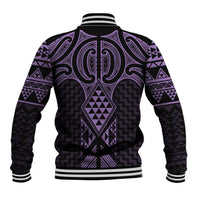 Waiporoporo Maori Ta Moko Poutama Art Baseball Jacket