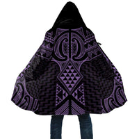 Waiporoporo Maori Ta Moko Poutama Art Cloak - Polynesian Pride