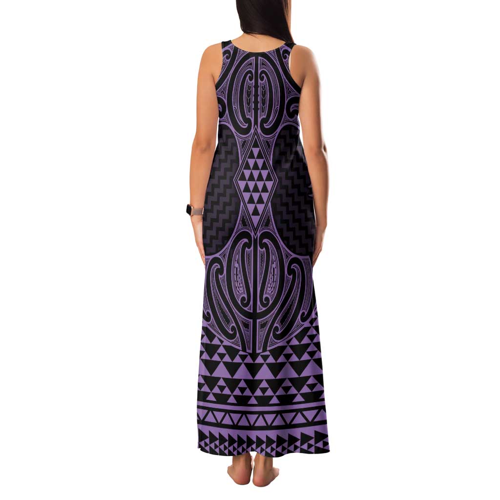 Waiporoporo Maori Ta Moko Poutama Art Family Matching Tank Maxi Dress and Hawaiian Shirt LT9 - Polynesian Pride