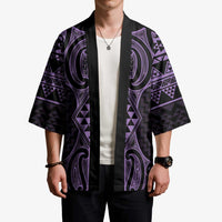 Waiporoporo Maori Ta Moko Poutama Art Kimono LT9 - Polynesian Pride