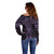 Waiporoporo Maori Ta Moko Poutama Art Off Shoulder Sweater