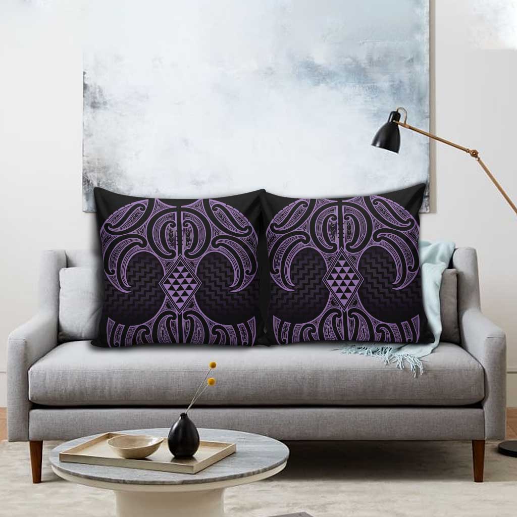 Waiporoporo Maori Ta Moko Poutama Art Pillow Cover LT9 - Polynesian Pride