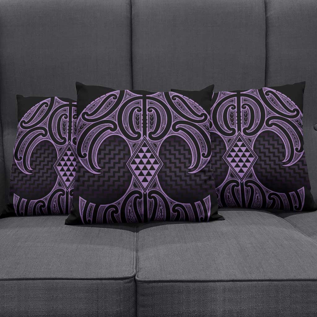 Waiporoporo Maori Ta Moko Poutama Art Pillow Cover LT9 - Polynesian Pride