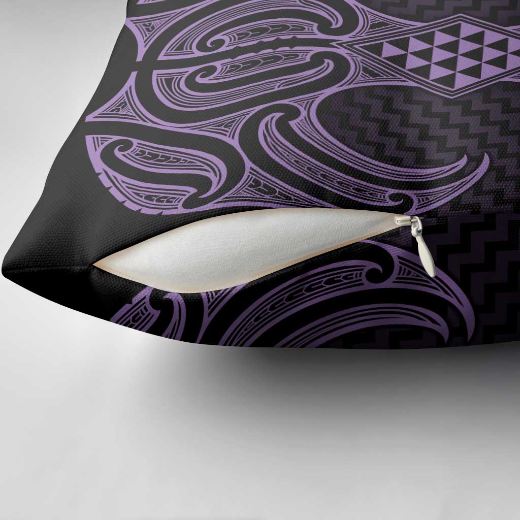 Waiporoporo Maori Ta Moko Poutama Art Pillow Cover LT9 - Polynesian Pride