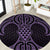 Waiporoporo Maori Ta Moko Poutama Art Round Carpet