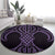 Waiporoporo Maori Ta Moko Poutama Art Round Carpet