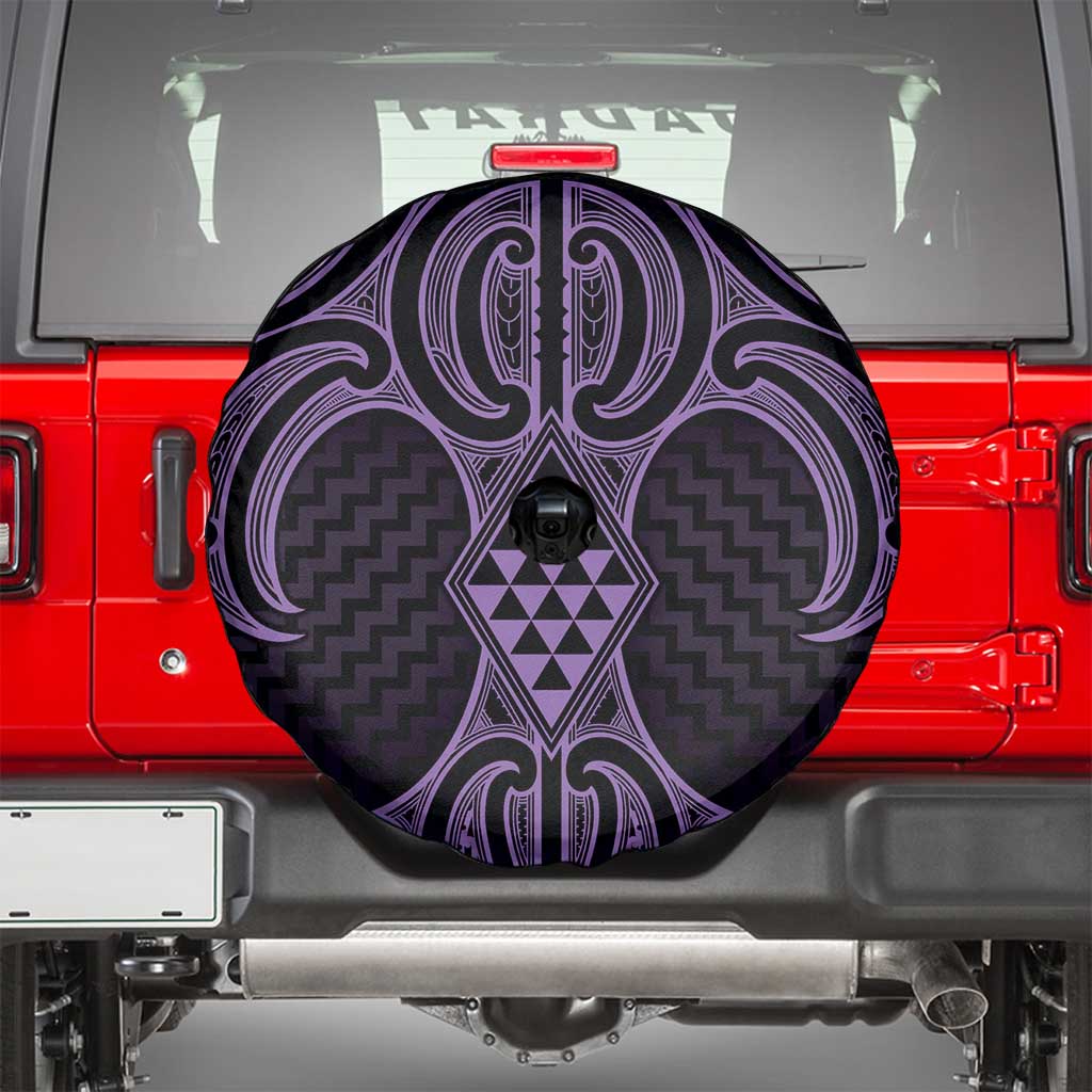Waiporoporo Maori Ta Moko Poutama Art Spare Tire Cover LT9 - Polynesian Pride