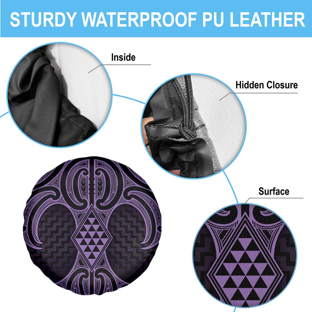 Waiporoporo Maori Ta Moko Poutama Art Spare Tire Cover LT9 - Polynesian Pride