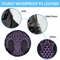 Waiporoporo Maori Ta Moko Poutama Art Spare Tire Cover LT9 - Polynesian Pride