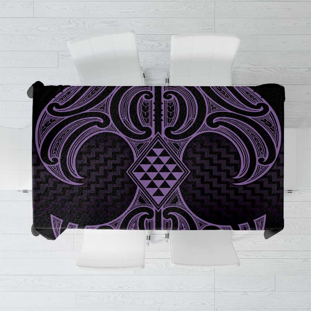 Waiporoporo Maori Ta Moko Poutama Art Tablecloth
