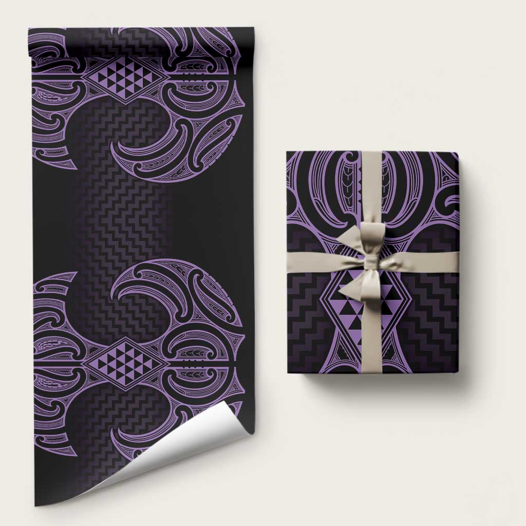 Waiporoporo Maori Ta Moko Poutama Art Wrapping Paper - Polynesian Pride