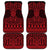 Whero Maori Ta Moko Poutama Art Car Mats