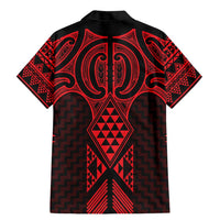 Whero Maori Ta Moko Poutama Art Family Matching Mermaid Dress and Hawaiian Shirt LT9 - Polynesian Pride