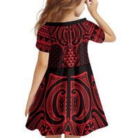 Whero Maori Ta Moko Poutama Art Family Matching Off Shoulder Maxi Dress and Hawaiian Shirt LT9 - Polynesian Pride